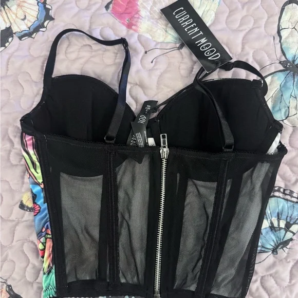 Dolls Kill Multicolor Mushroom top - Picture 2 of 2